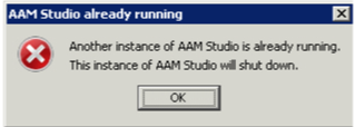 aam-already-running